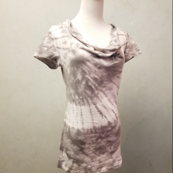 Calvin Klein tie-dyed droop neck top (M6) - Picture 5 of 6